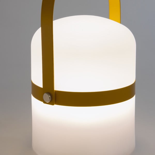 Biela vonkajšia lampa Kave Home Janvir, výška 16 cm-image-1