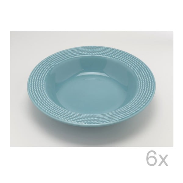 Hlboký tanier Turquoise 23 cm (6 ks)