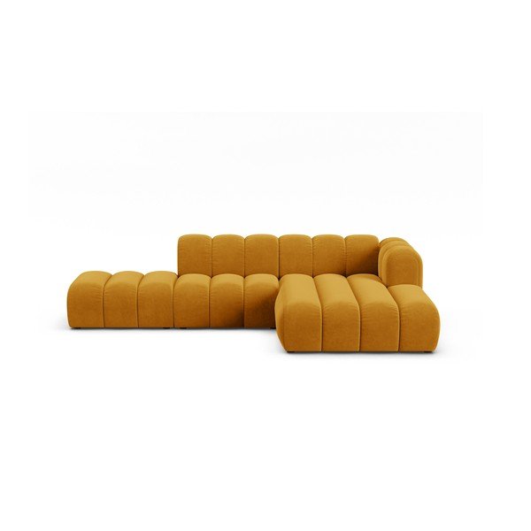 Žltá rohová pohovka (pravý roh) Lupine – Micadoni Home