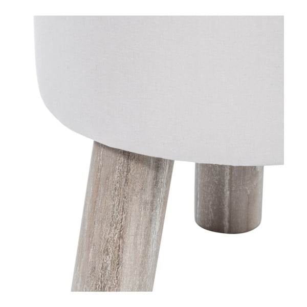 Biela taburetka J-Line Cott-image-1