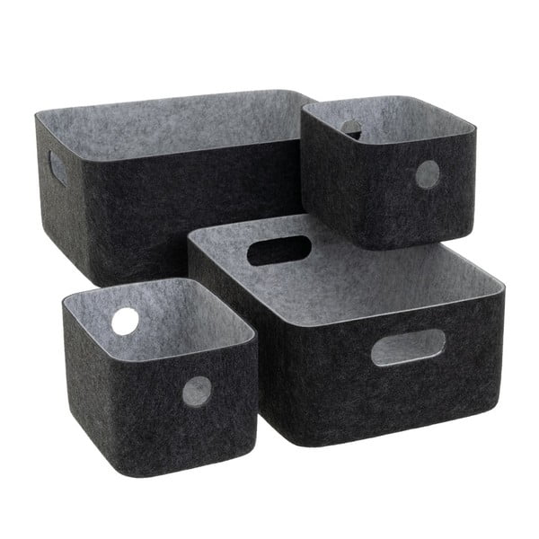 Látkové košíky v súprave 4 ks 36x27x16 cm – Casa Selección