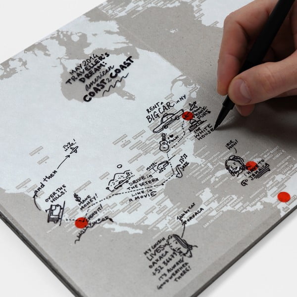 Mapa sveta na popisky Palomar Transparent World-image-3