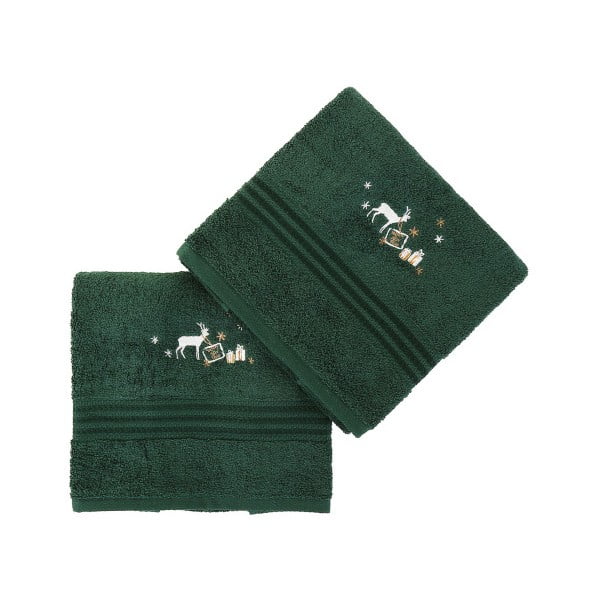 Sada 2 zelených uterákov Corap, 50 x 90 cm