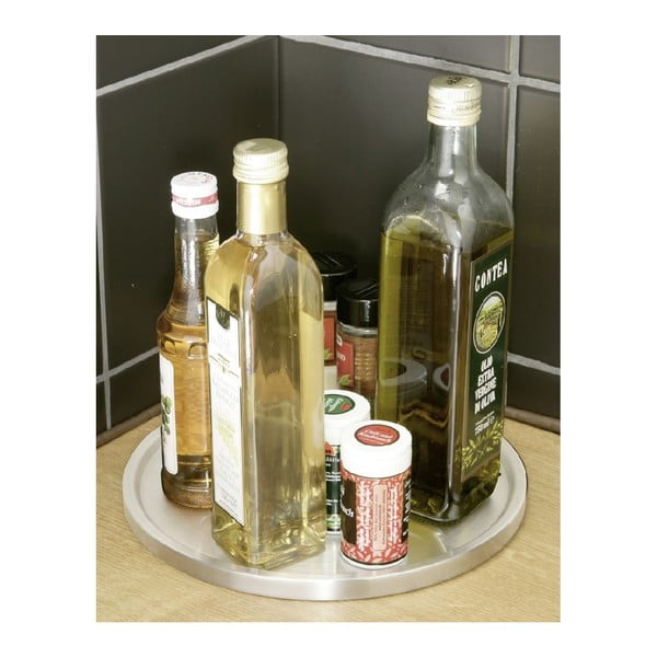 Otočný podnos z nehrdzavejúcej ocele Wenko Turn Uno, 26,5 cm-image-1