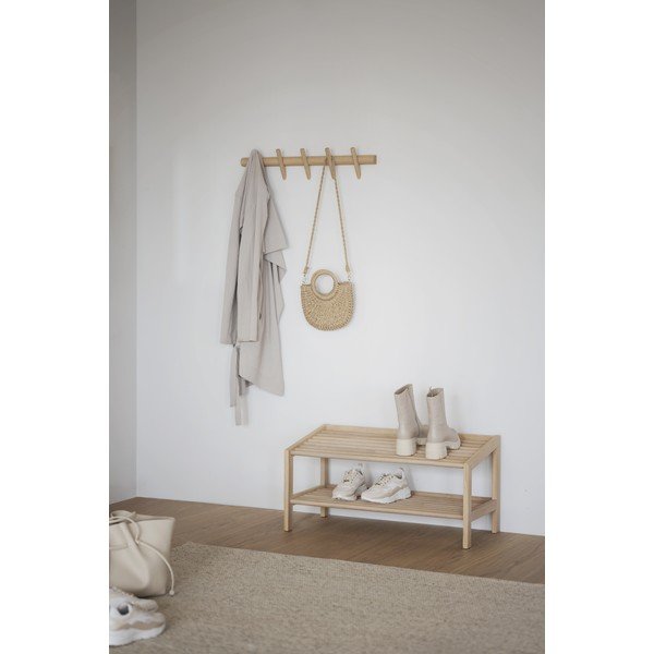 Stojan na topánky z dubového dreva v prírodnej farbe Hillmond – Rowico-image-1