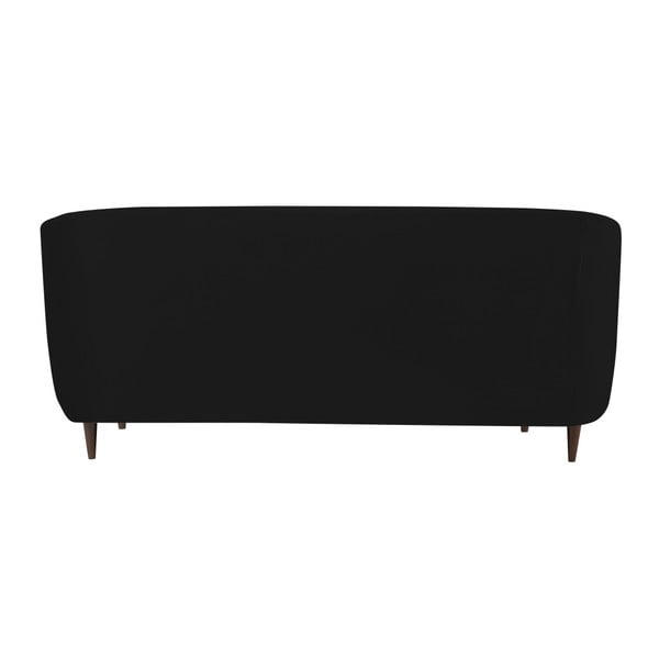 Čierna zamatová pohovka Kooko Home Glam, 175 cm-image-3