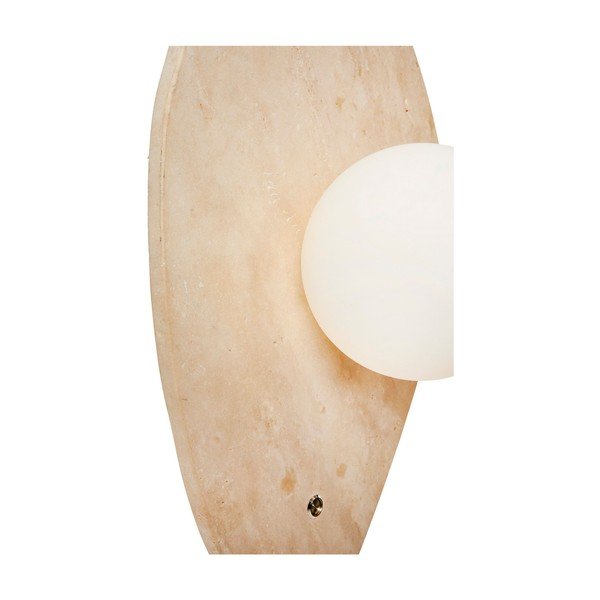 Béžové kamenné nástenné svietidlo ø 10 cm Hilde – Opviq lights-image-3