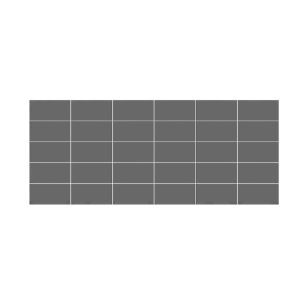 Súprava samolepiek na kachličky 30 ks 20x10 cm Subway Tiles Grey - Ambiance-image-2