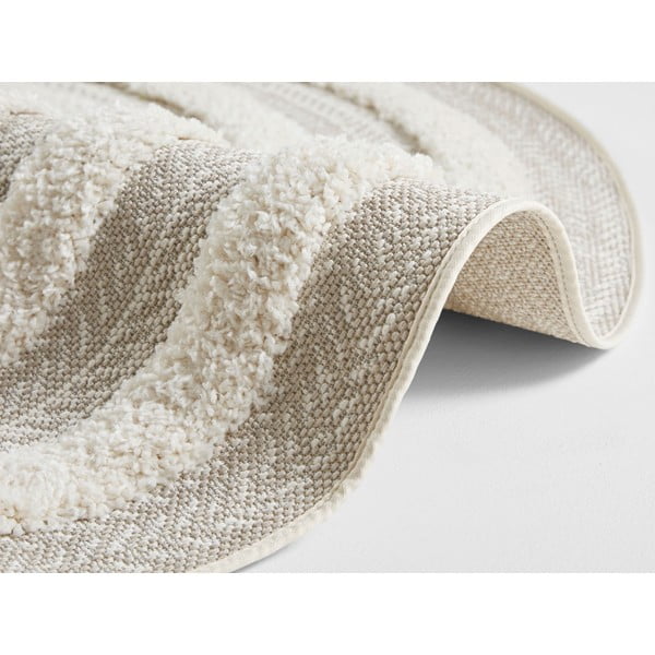 Krémovobiely koberec Mint Rugs Handira Circle, ⌀ 160 cm-image-2