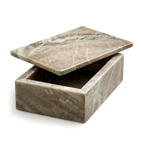 Hnedý mramorový úložný box NORDSTJERNE, 10 x 15 cm
