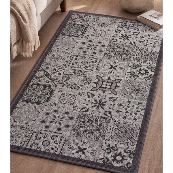 Sivý prateľný behúň 50x120 cm Persane – douceur d'intérieur-image-3
