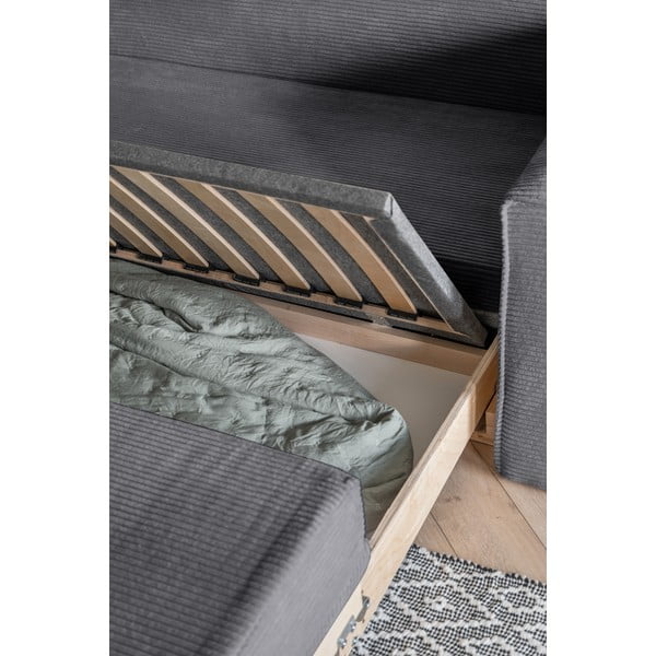 Sivá rozkladacia pohovka 168 cm Lucky Lucy – Miuform-image-4