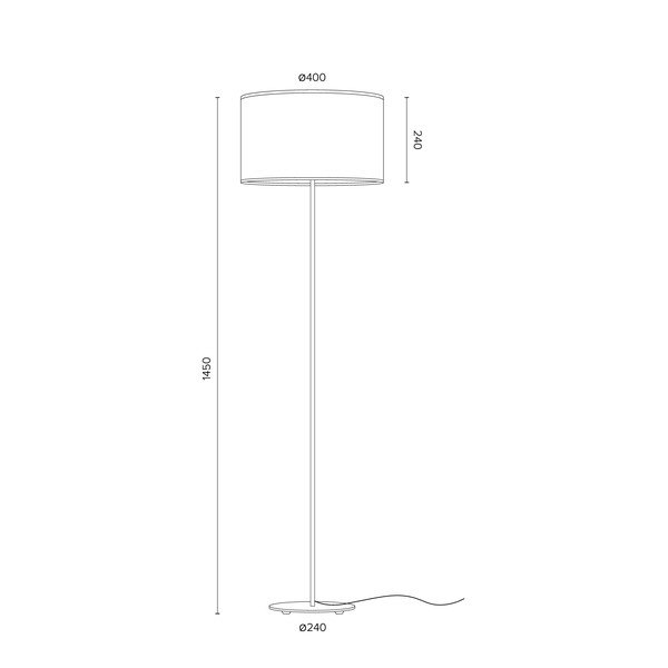 Čierno-medená stojacia lampa Sotto Luce Mika, ⌀ 40 cm-image-1