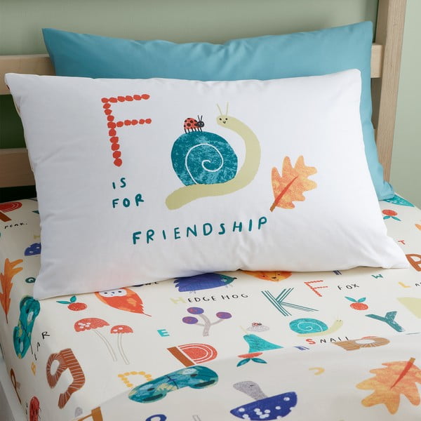 Detská obliečka na jednolôžko 140x200 cm Woodland Alphabet – RHS-image-3