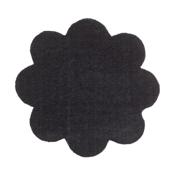 Čierna rohožka Hanse Home Soft and Clean, ø 67 cm