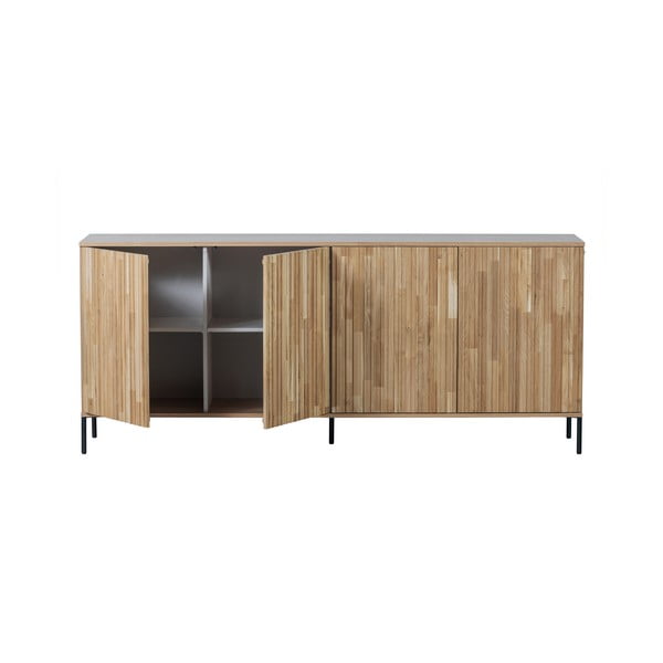 Komoda v dekore duba v prírodnej farbe 200x85x44 cm Gravure – WOOOD-image-3