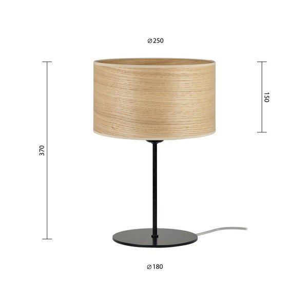 Béžová stolová lampa z prírodnej dyhy Sotto Luce Tsuru S, ⌀ 25 cm-image-3