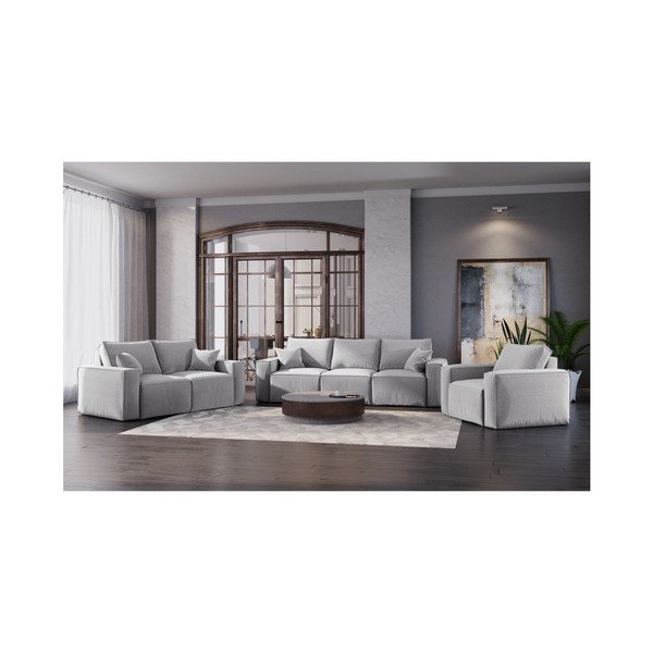 Svetlosivá pohovka Cosmopolitan Design Miami, 180 cm-image-4
