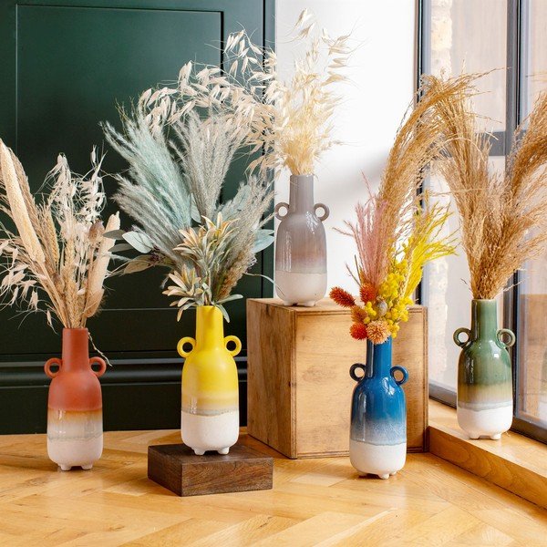 Zelená váza Sass & Belle Bohemian Home Mojave, výška 23 cm-image-1