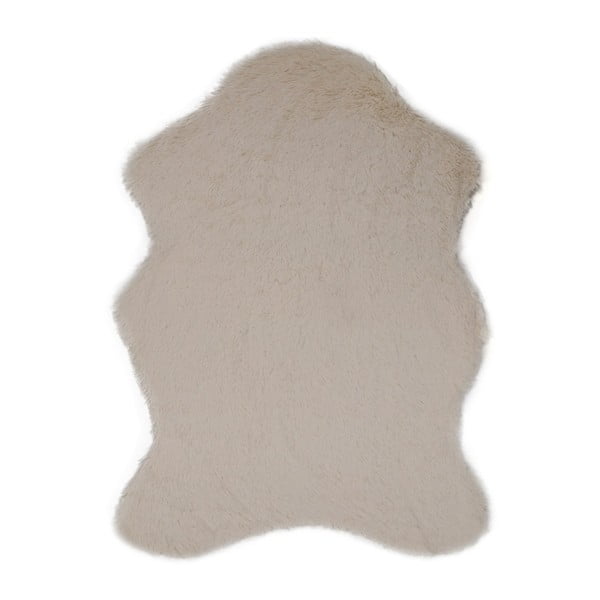 Krémový koberec z umelej kožušiny Tavsantuyu Cream, 80 × 105 cm