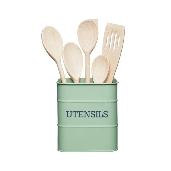 Zelený stojan na kuchynské nástroje Kitchen Craft-image-1