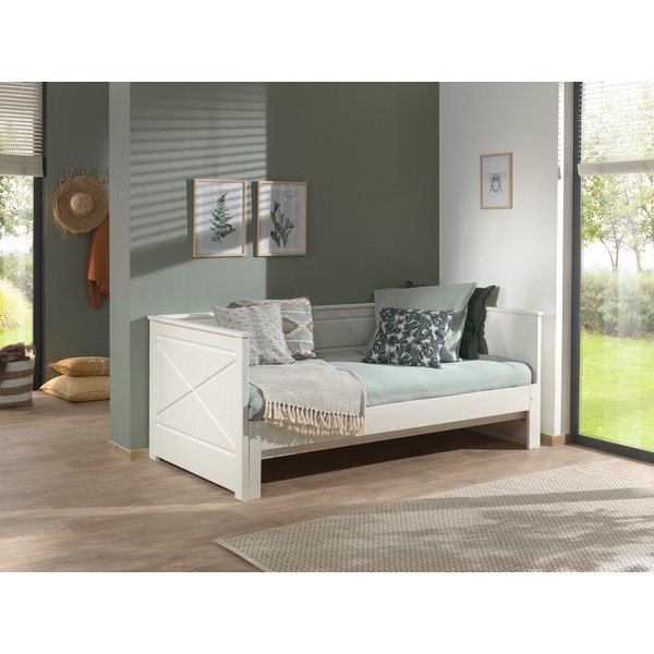 Biela detská posteľ s výsuvným lôžkom 180x200/90x200 cm PINO – Vipack-image-4