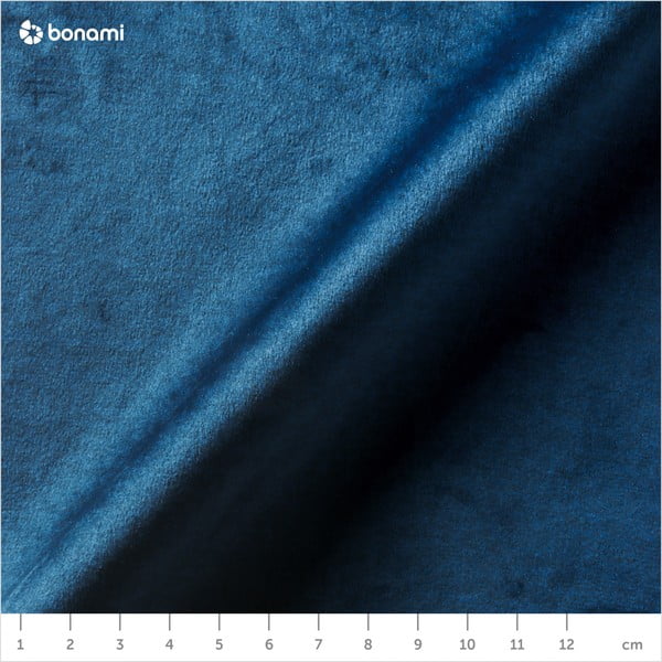 Tmavomodrá zamatová rohová pohovka Devichy Chloe, pravý roh, 256 cm-image-4