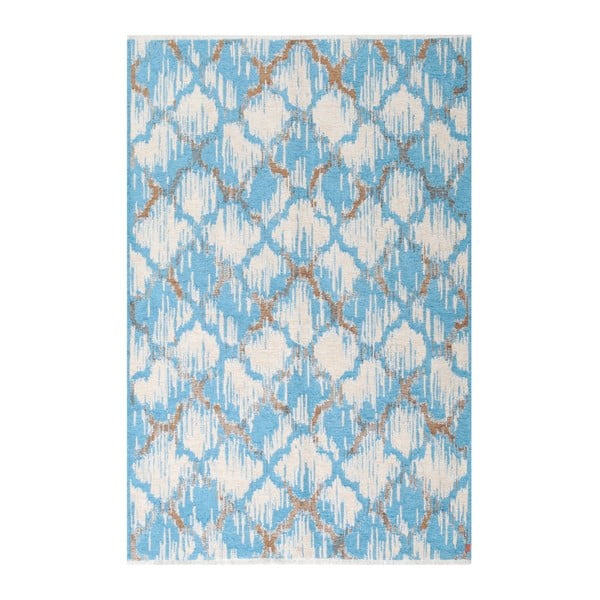 Obojstranný modro-hnedý koberec Vitaus Camila, 77 x 200 cm