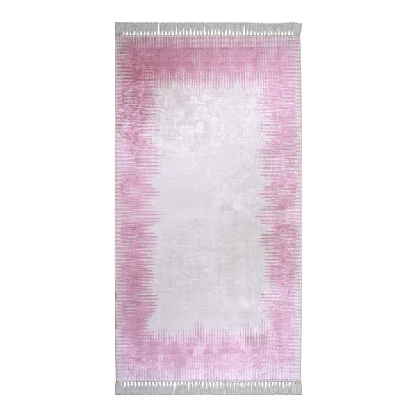 Ružovosivý koberec Vitaus Hali Pudra, 80 × 150 cm