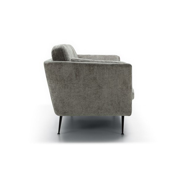 Sivá zamatová pohovka 220 cm Mynta – Sits-image-3