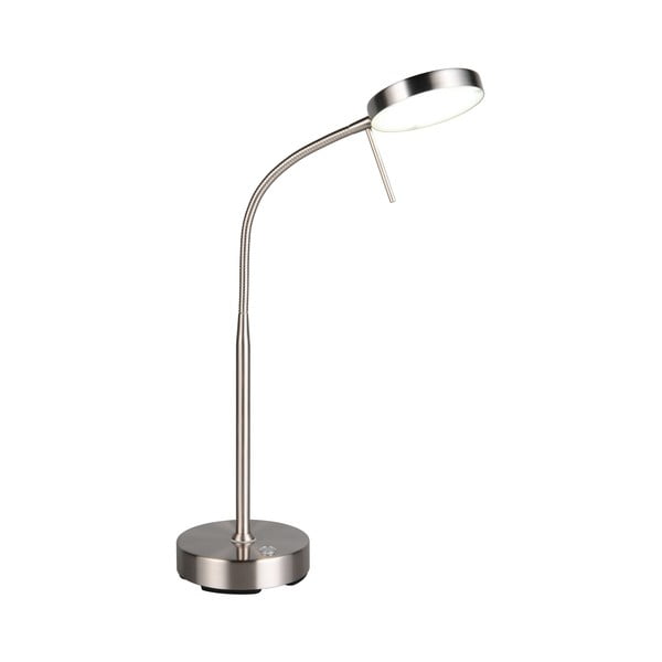 LED stolová lampa v striebornej farbe (výška 45 cm) Moreno – Reality