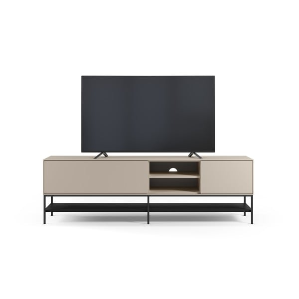 Krémový TV stolík 180x55x35 cm Amira – Marckeric-image-2