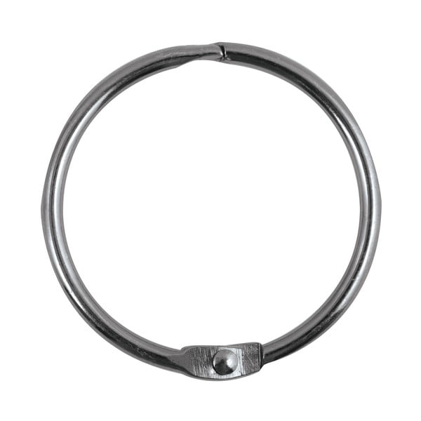 Matne čierne krúžky k sprchovému závesu v súprave 12 ks Ringo Small – Spirella-image-2