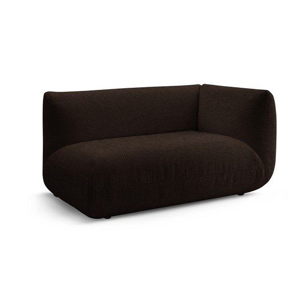 Tmavohnedý menčestrový modul pohovky (pravý roh) Lecomte – Bobochic Paris-image-2