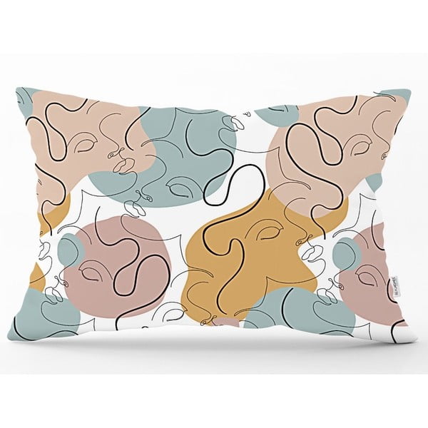 Obliečka na vankúš Minimalist Cushion Covers Drawing Art Rectangle, 35 x 55 cm