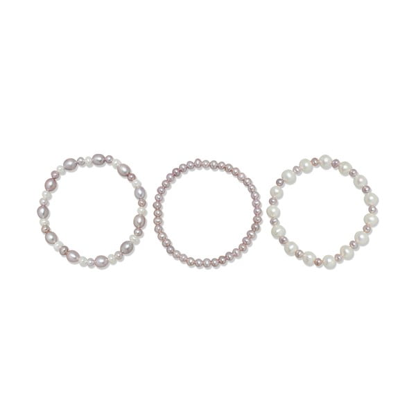 Set náramkov Yamato Pearls Lila, 3 ks-image-1