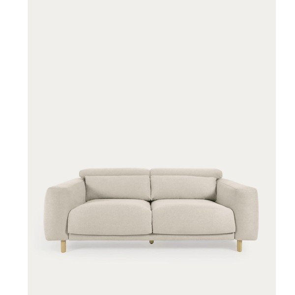 Krémovobiela pohovka 215 cm Singa – Kave Home-image-3