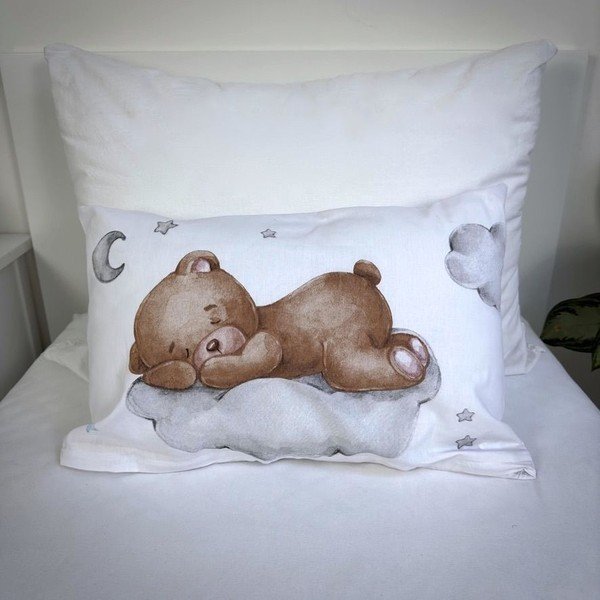 Bavlnená detská obliečka do postieľky 100x135 cm Teddy "Moon" – Jerry Fabrics-image-1