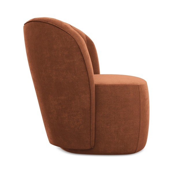 Ženilkové kreslo v terakotovej farbe Keloa – Makamii-image-2