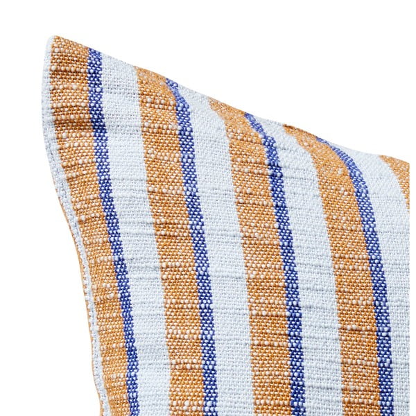 Modro-hnedý bavlnený vankúš Hübsch Rita, 50 x 50 cm-image-2