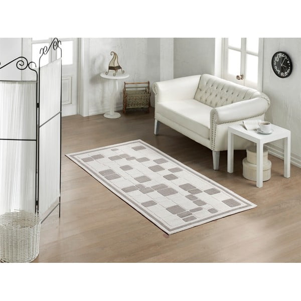 Koberec Cream Tiles, 80 × 150 cm-image-1