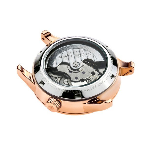 Dámske hodinky s bielym remienkom z pravej kože Walter Bach Union-image-3