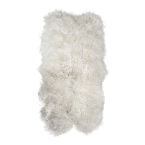 Biely kožušinový koberec z ovčej kože Arctic Fur Resco, 185 × 120 cm