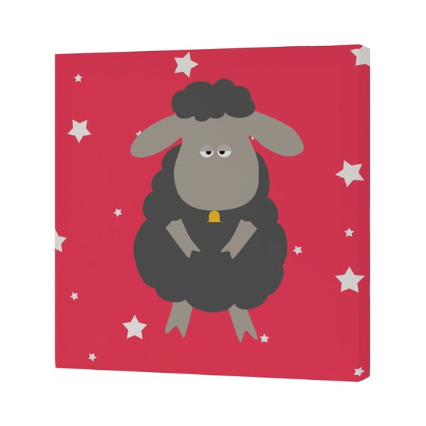 Nástenný obrázok Black Sheep, 27 × 27 cm