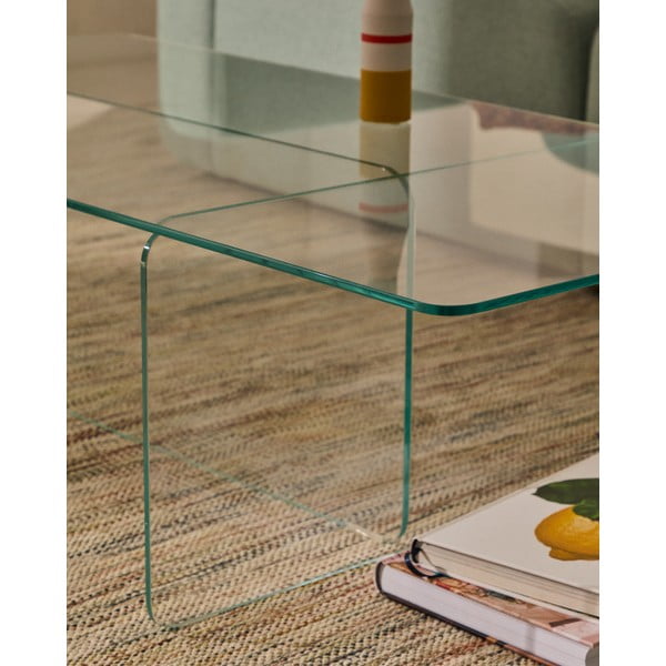 Sklenený konferenčný stolík 60x120 cm Zaren – Kave Home-image-1
