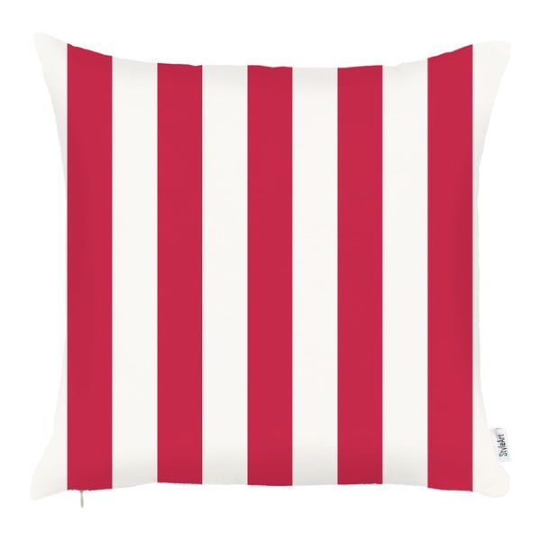 Červená obliečka na vankúš Mike & Co. NEW YORK Stripes, 43 × 43 cm