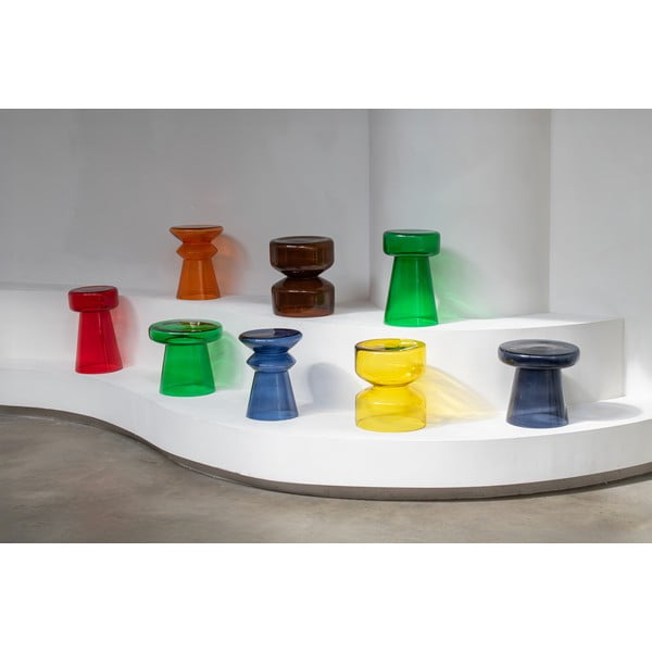 Sklenený okrúhly odkladací stolík ø 32 cm Amarre  – Leitmotiv-image-1