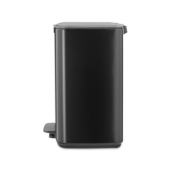 Matne čierny pedálový oceľový odpadkový kôš 12 l Bo – Brabantia-image-3