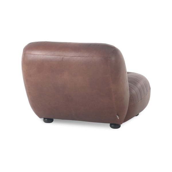 Hnedé kožené kreslo Wyatt – Dutchbone-image-3