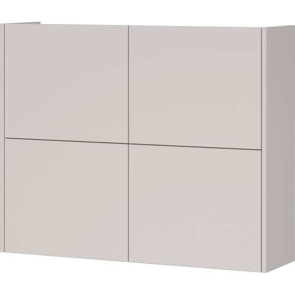 Krémovobiela matná závesná skrinka 97x79x27 cm Binetto – Germania